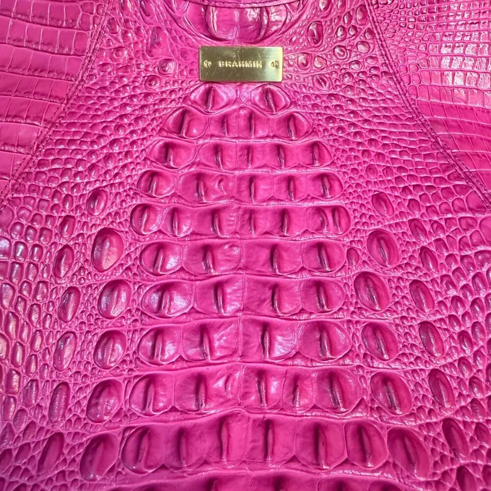 EUC Pink/Fuchsia Brahmin shopper tote. - Picture 7 of 14